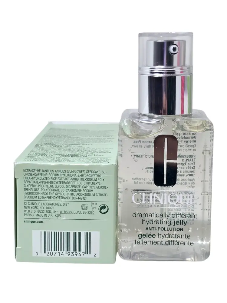 NIB Clinique Dramatically Different Hydrating Jelly Anit-Pollution 4.2 oz /125ml