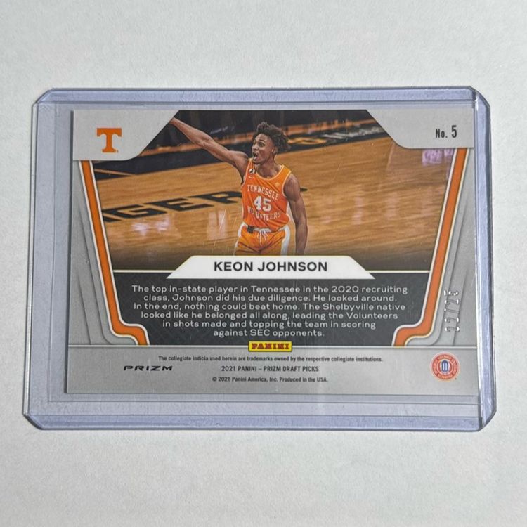 2021 panini prizm Draft Picks widescreen mojo prizms Keon Johnson #/25