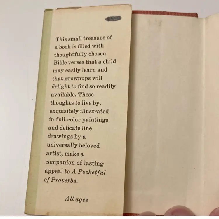 Vintage A Book Of Good Tidings Bible Verses Mini Book Hardcover 1965
