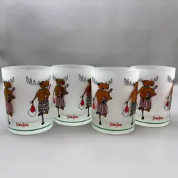 Neiman Marcus Frosted Reindeer Boxer Shorts Set Of 4 Double Old Fashion Christmas