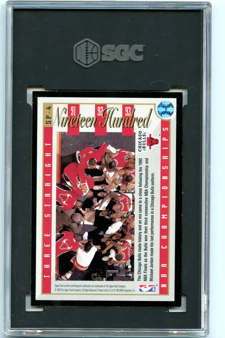 1993-94 Upper Deck Michael Jordan SP4  SGC8 Chicago Bulls