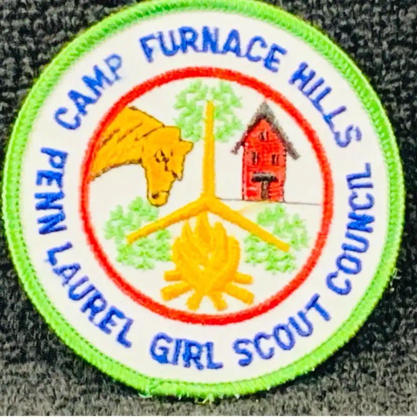Vintage Scouting Fun Patch: Penn Laurel Girl Scout Council Camp Furnace Hill’s