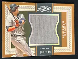 Victor Martinez 2016 Panini Prime Cuts Base V Relics /149 #148 Detroit Tigers