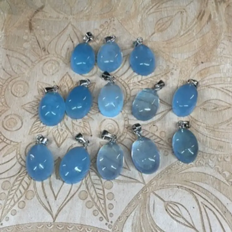 Aquamarine Pendant SS Bale