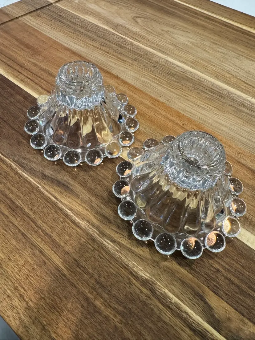 Anchor Hocking “Boopie” Candle Holders