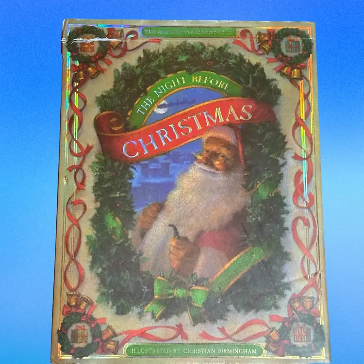 Vintage Oversized Hardcover Edition The Night Before Christmas Large Print