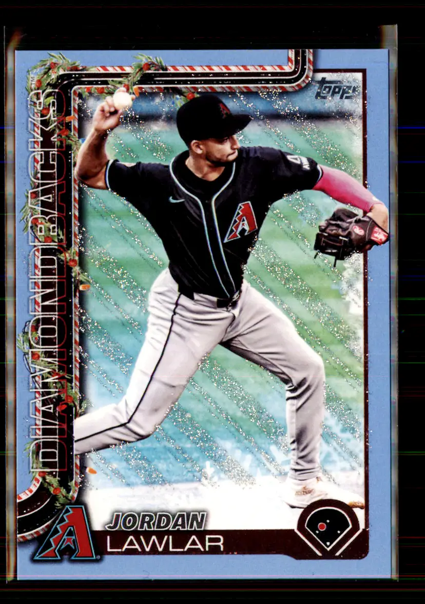 Jordan Lawlar 2025 Topps Walmart Holiday Light Blue & White Glitter #H141 - (135 - Arizona Diamondbacks