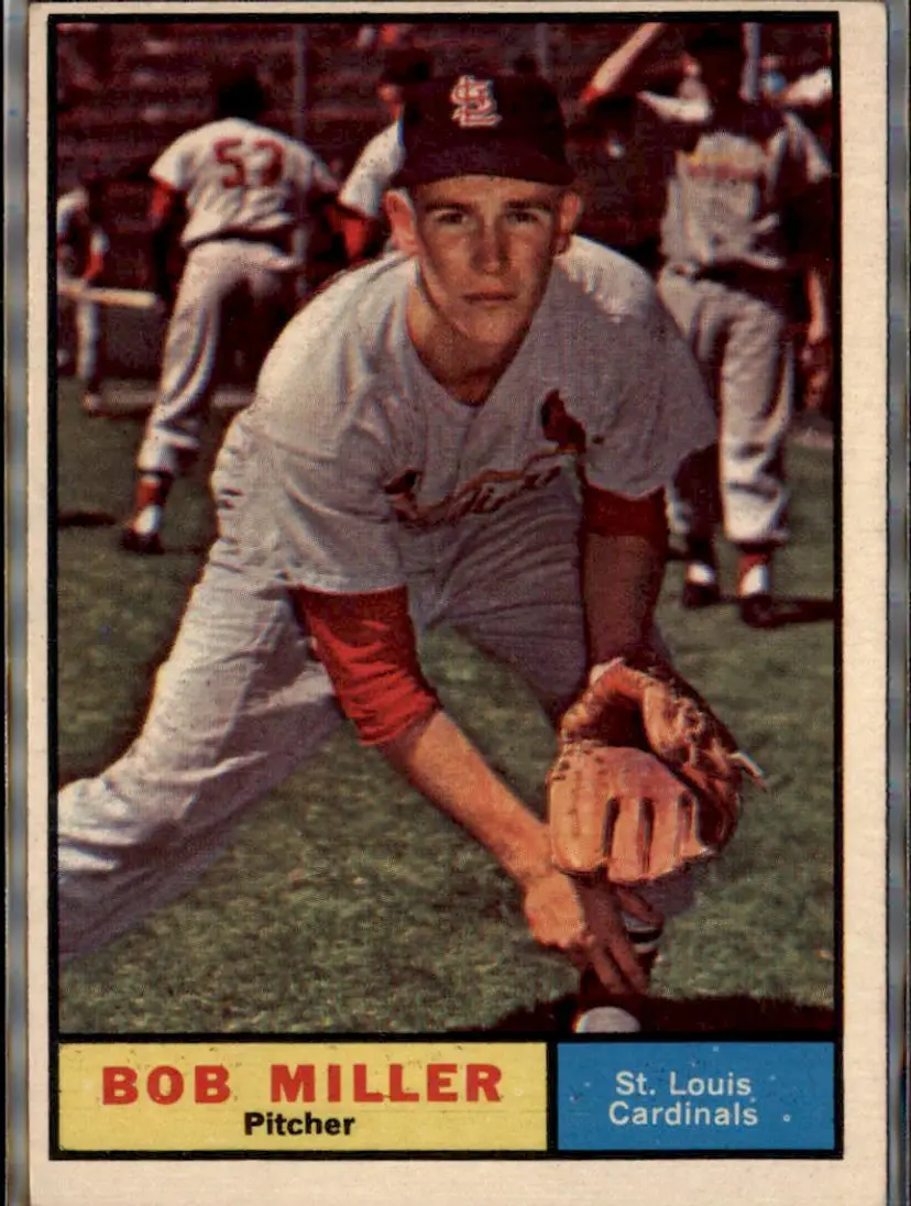 1961 Topps #314 Bob Miller - ( ) - St. Louis Cardinals