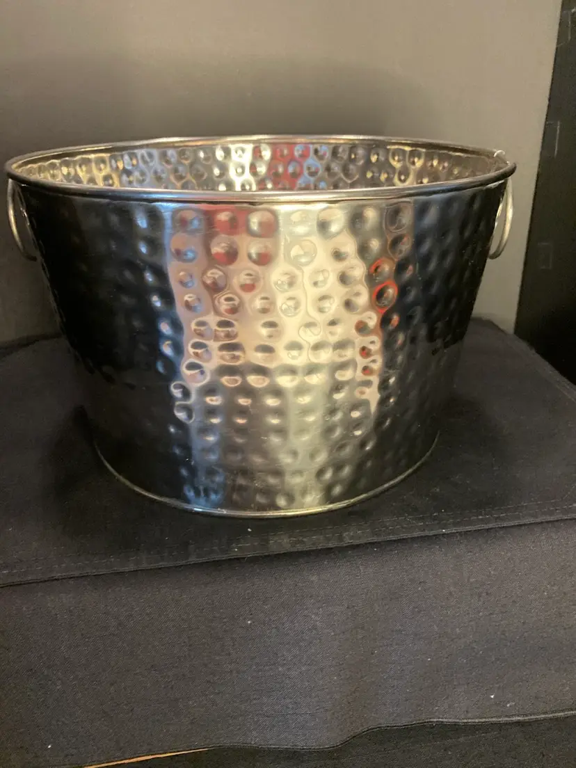 Hammered Metal Made In India Ice Bucket