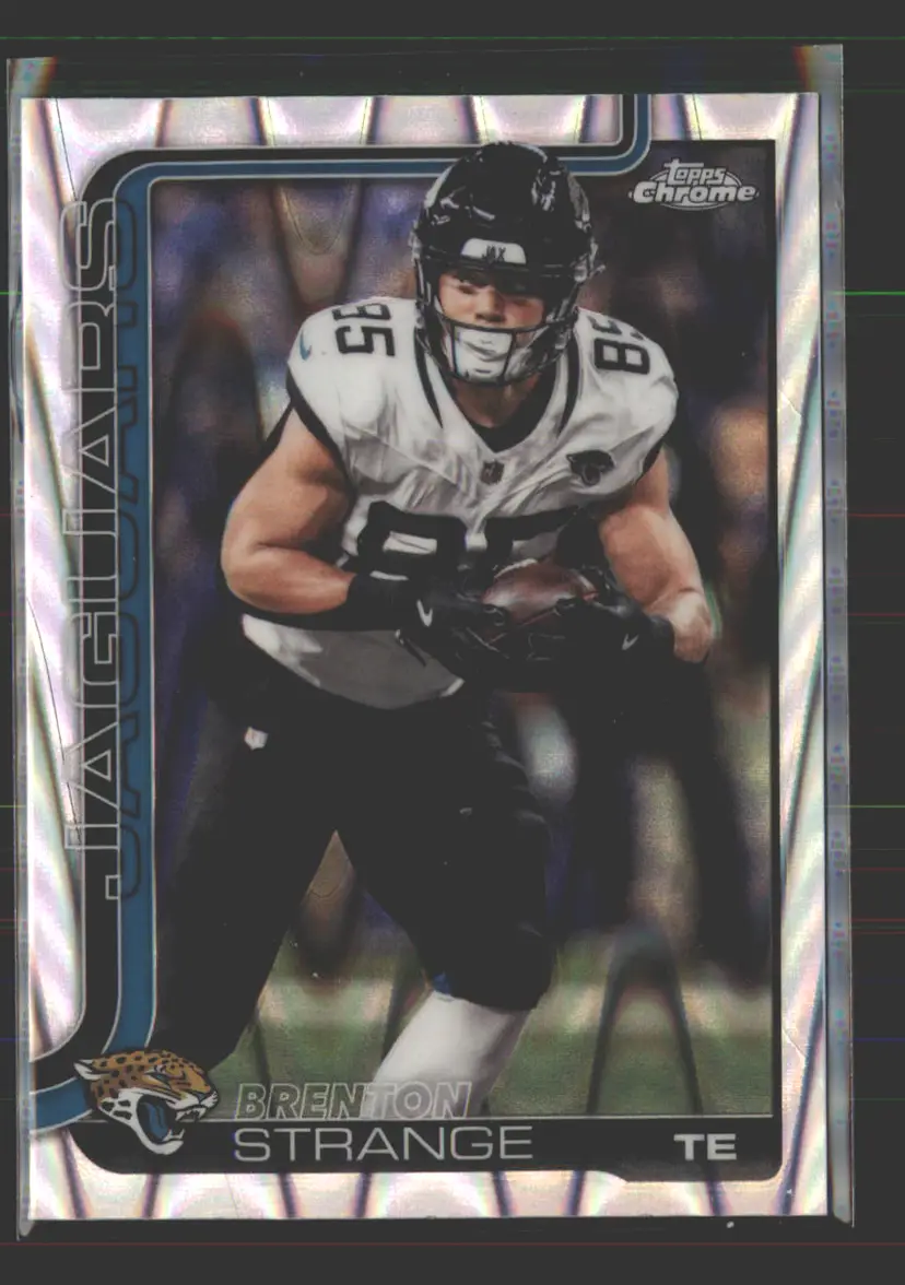 Brenton Strange 2025 Topps Chrome RayWave Refractor #137 - (142) - Jacksonville Jaguars