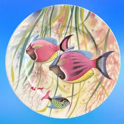 Set Of 3 Plates Email de Limoges /S. Marino