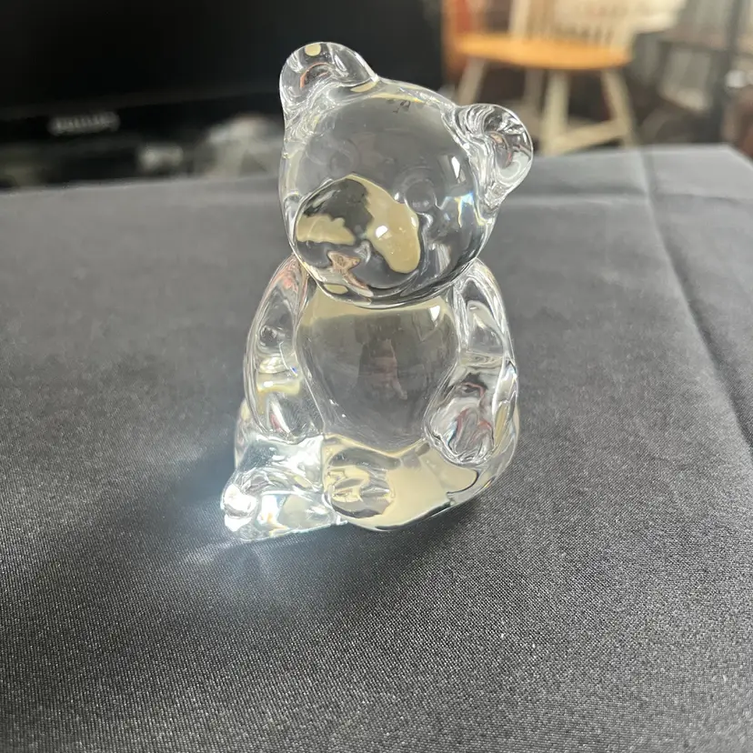 #01 Princess House 24% Lead Crystal Teddy Bear