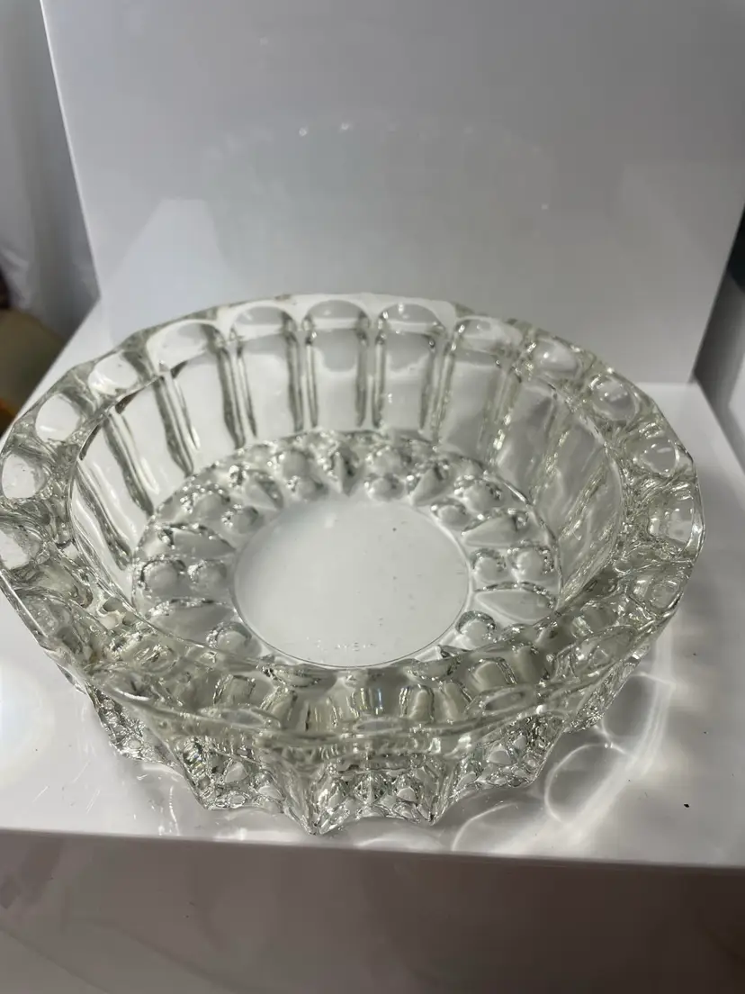 Malaysia Made Pressed Glass 6” Bowl