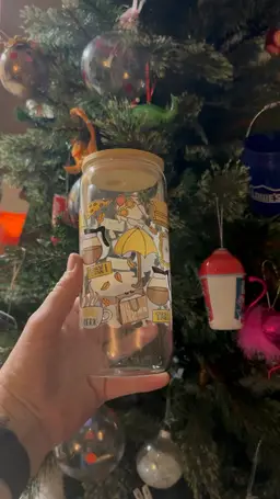 All Things friends 16oz Glass Can Tumbler