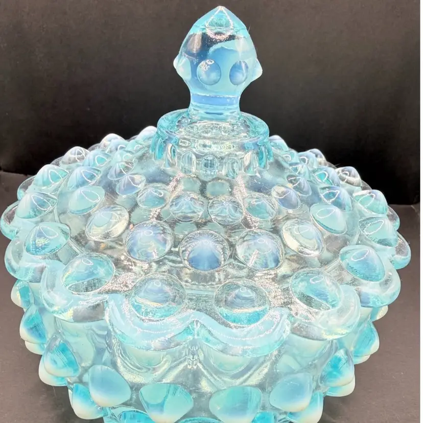 Opalescent Blue Candy Dish 5.5”