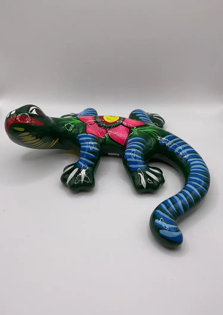 Talavera Wall Art Pottery Iguana