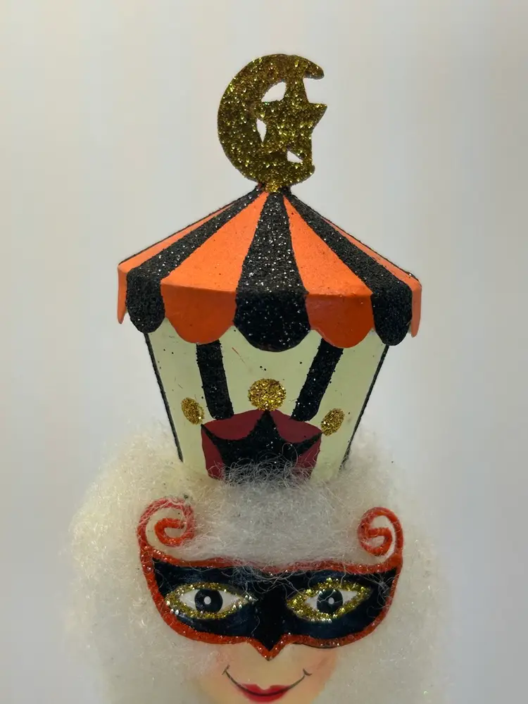 Pier 1 Imports Le Cirque Enchanted Halloween Fortune Teller Metal Figurine
