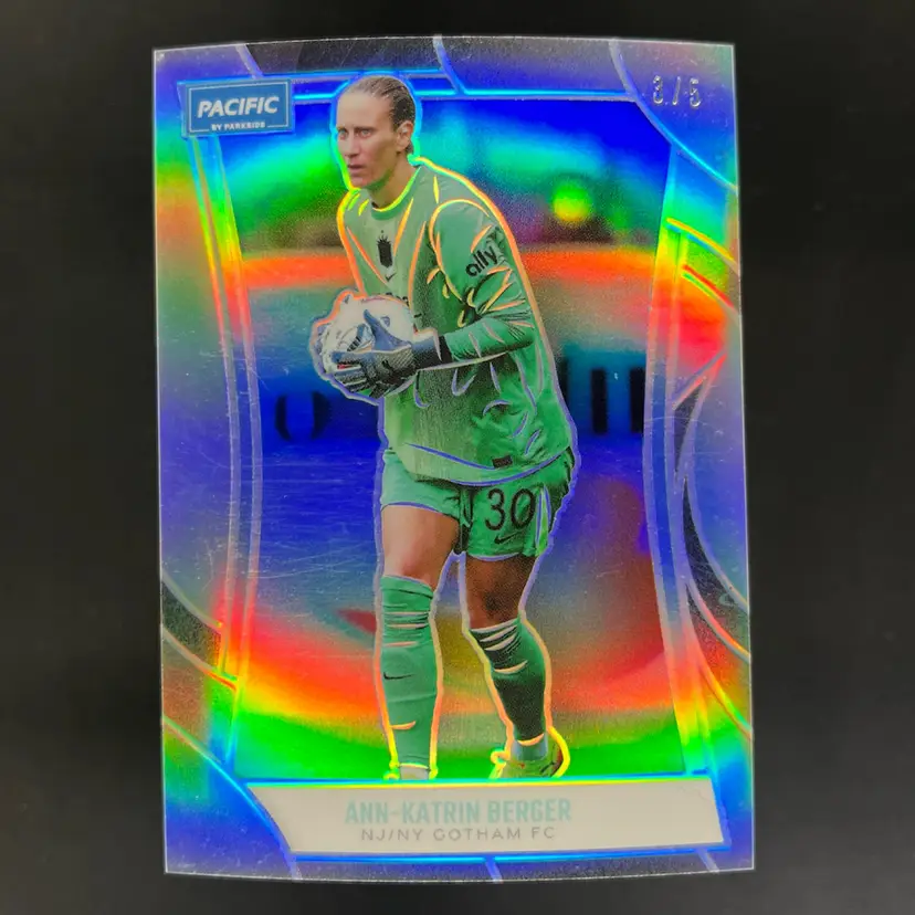Ann Katrin Berger 2025 Parkside Pacific NWSL Silver /5 Gotham FC Soccer Card