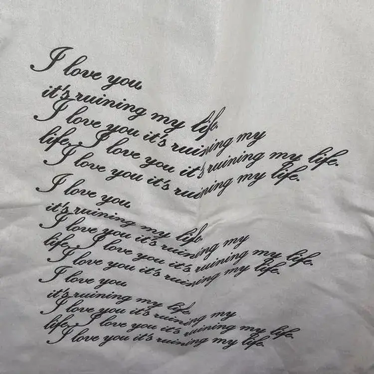 Handmade Tortured Poets I Love You It's Ruining My Life Tote Bag