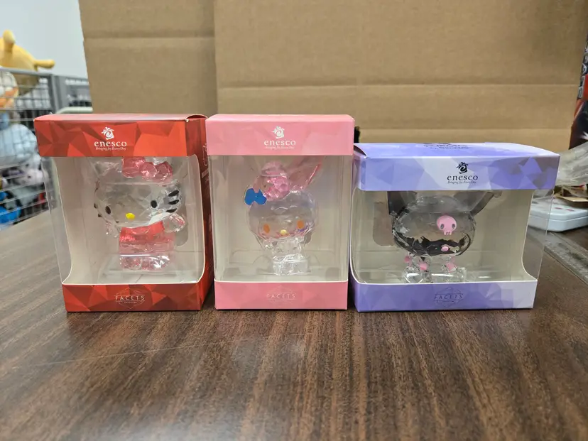 Hello Kitty enesco facets collection Kuromi, my Melody & hello kitty