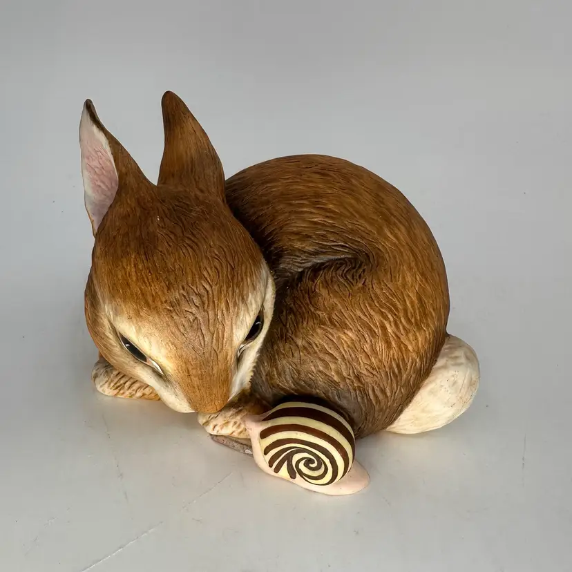 Franklin Mint Slowpoke Bunny Figurine