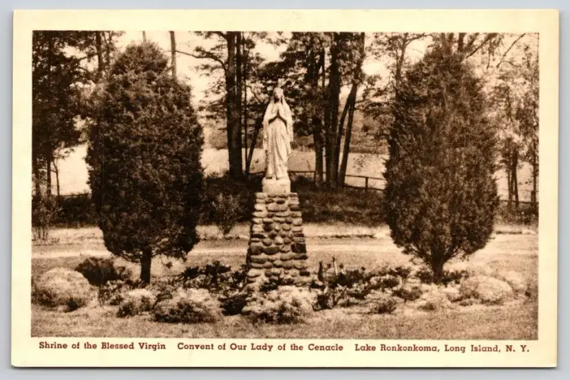 Postcard Blessed Virgin Convent of Our Lady of the Cenacle Long Island New York - 12661