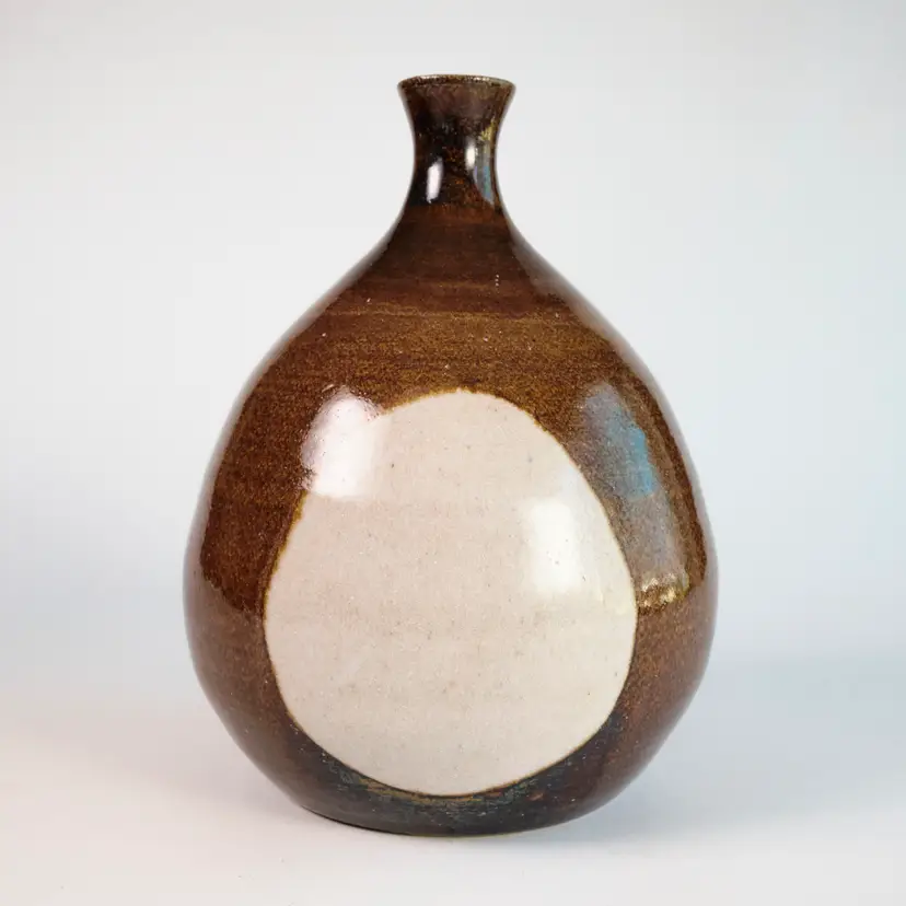 Vintage Studio Pottery Vase - California Signed 1980s