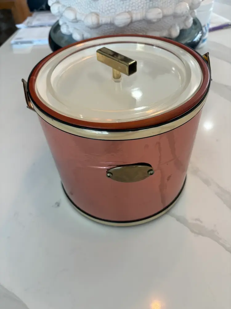 Vintage George Briar Ice Bucket Copper
