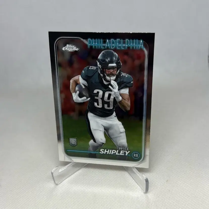 2024 Topps Chrome Football Will Shipley Rookie Card Eagles #252