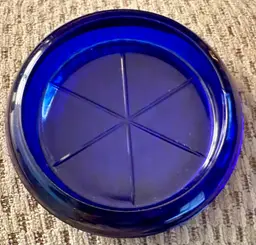 Vintage Cobalt Blue Coaster Dish