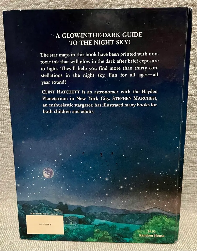 1988 The Glow in the Dark Night Sky Random House Children’s Book HC Astronomy