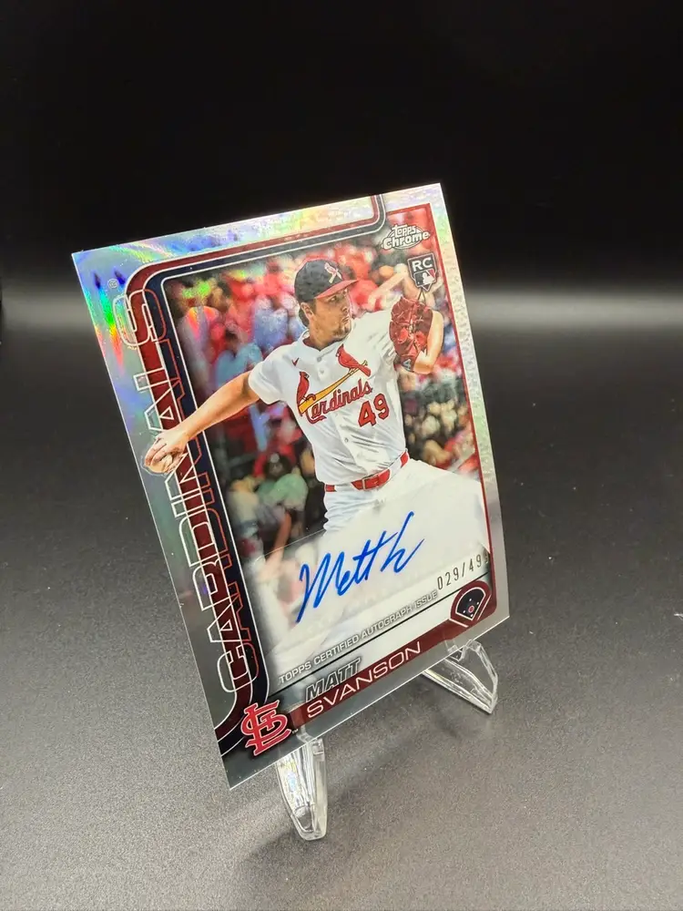 2025 Topps Chrome Update Series - Autographs Matt Svanson #AC-MS Refractor /499
