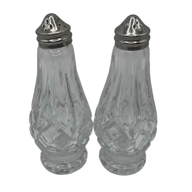Waterford Crystal Lismore Salt And Pepper Shakers, 5-1/2” Tall