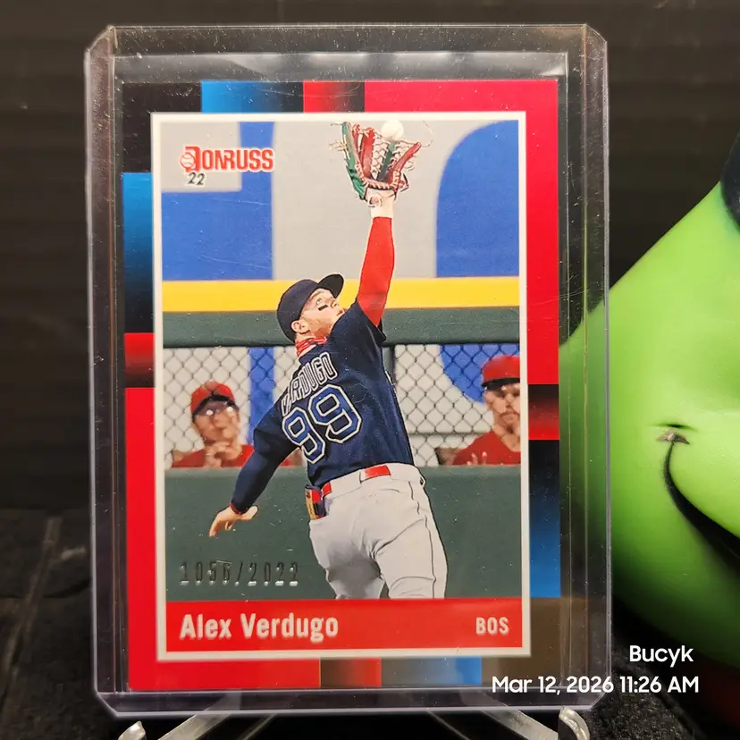 2022 Donruss Baseball Red - Alex Verdugo Boston Red Sox