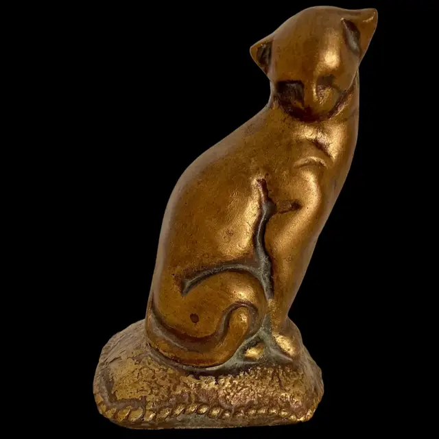Cat On Pillow Heavy Statue