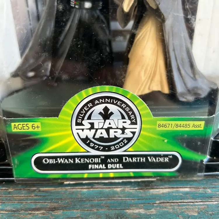 Star Wars Power of the Jedi Deluxe Figures Obi-Wan & Darth Vader Final Duel NIB