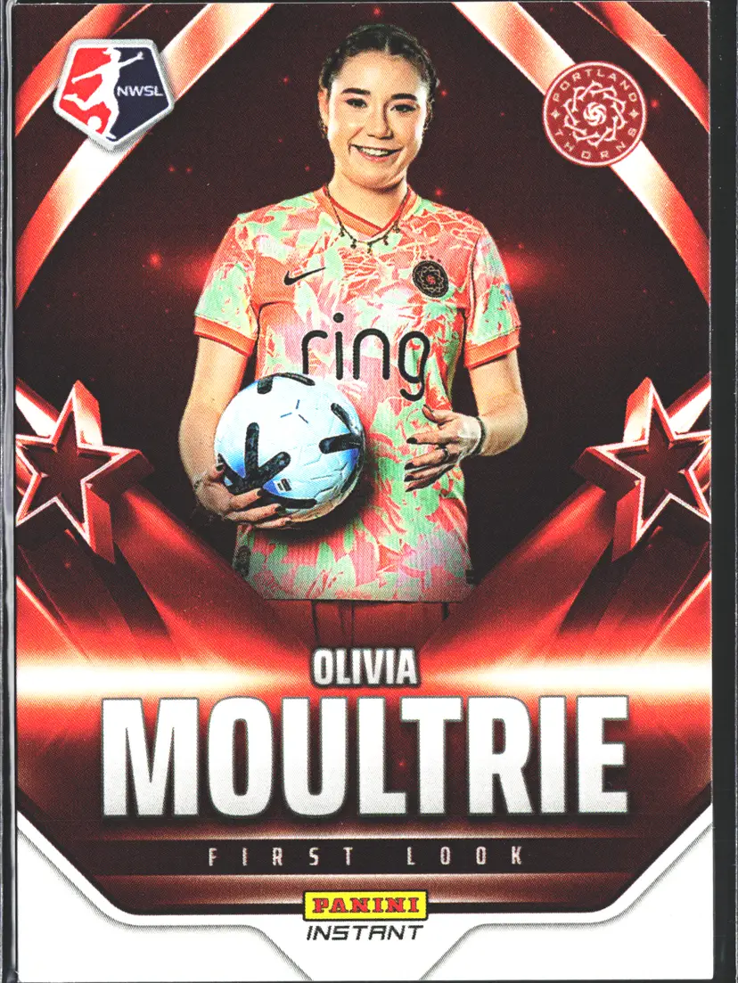 Olivia Moultrie Soccer Card Limited Edition NWSL First Look 1st Panini Card - Only 169 Made! Portland Thorns FC