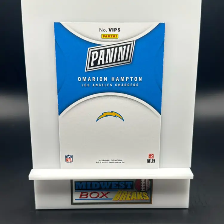 Omarion Hampton Rc 2025 Panini National Convention Los Angeles Chargers MBBCRD
