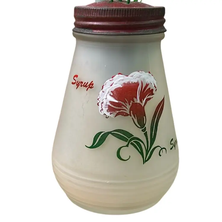 Upcycled Hazel Atlas Syrup Jar