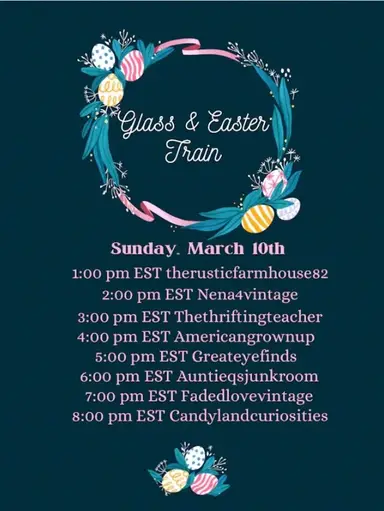 ✨🐣Glass & Easter Train🐣✨