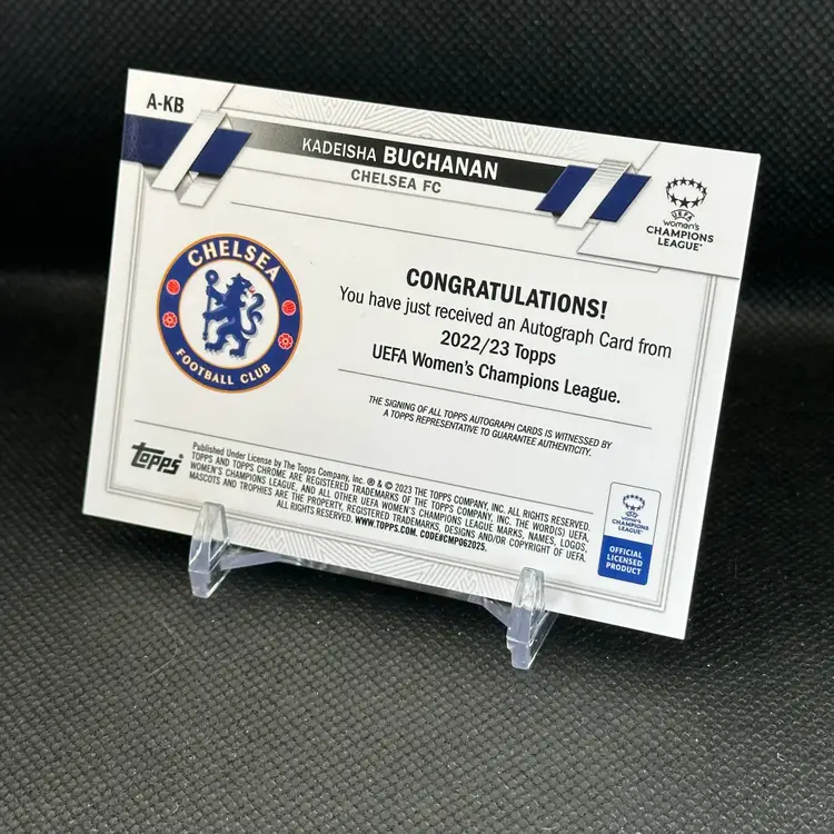 Kadeisha Buchanan Autograph - 2022/23 Topps Chrome UEFA Chelsea
