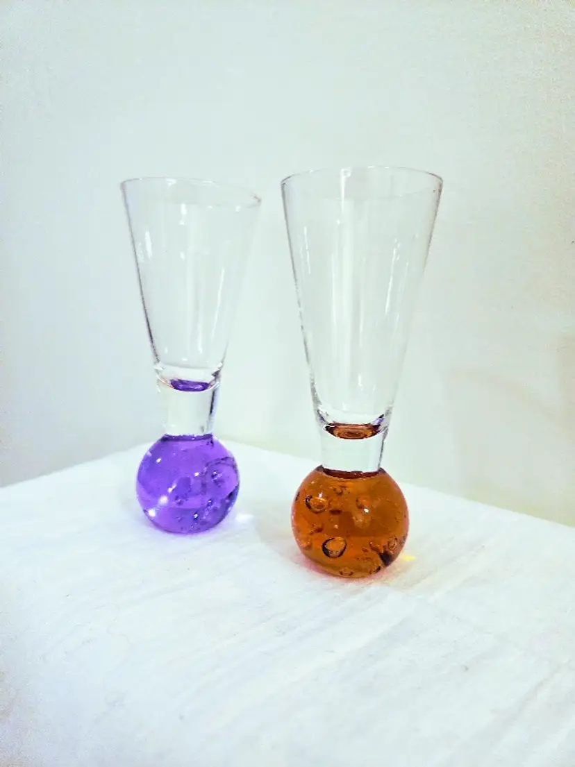 Mid Centry Cordial/Shot Glass (Bullicante Glass) - set of 2