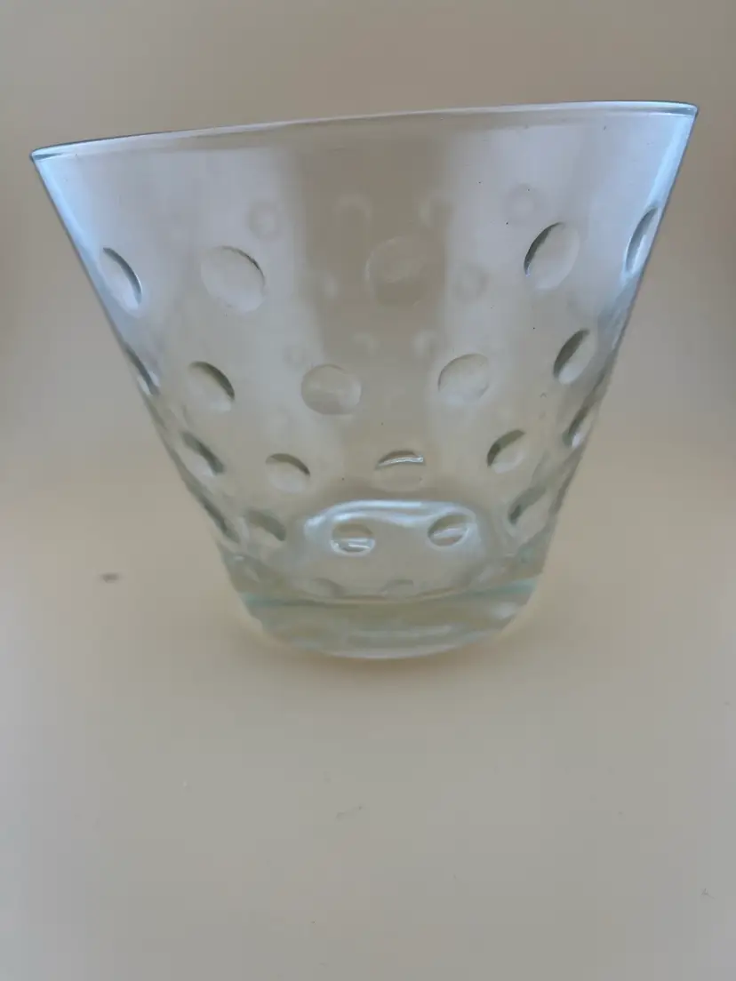 #01 Mid Century 50s Hazel Atlas Bubble Glass Ice Bucket