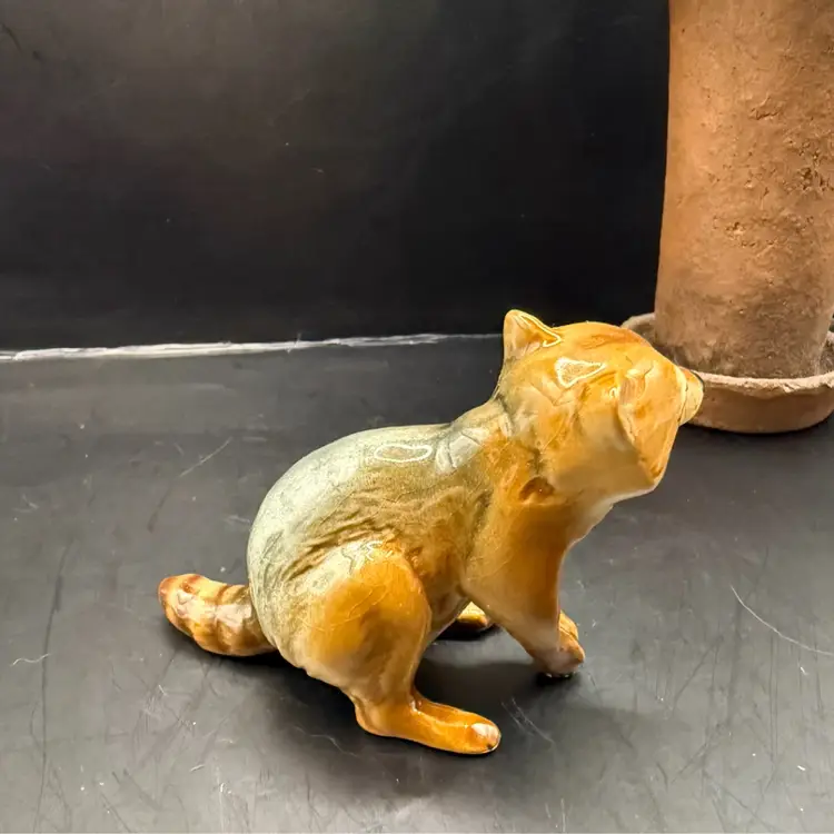 Goebel W. Germany Porcelain Raccoon Figurine 4.75x2.5”