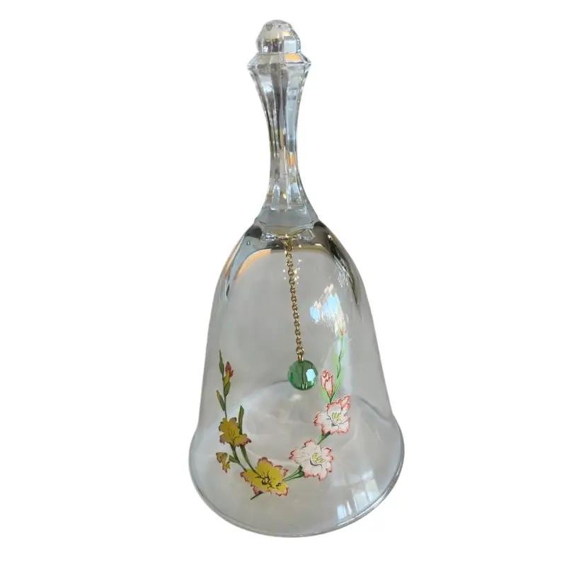 1980’s Lead Crystal Avon August Birthday Bell 5.75”