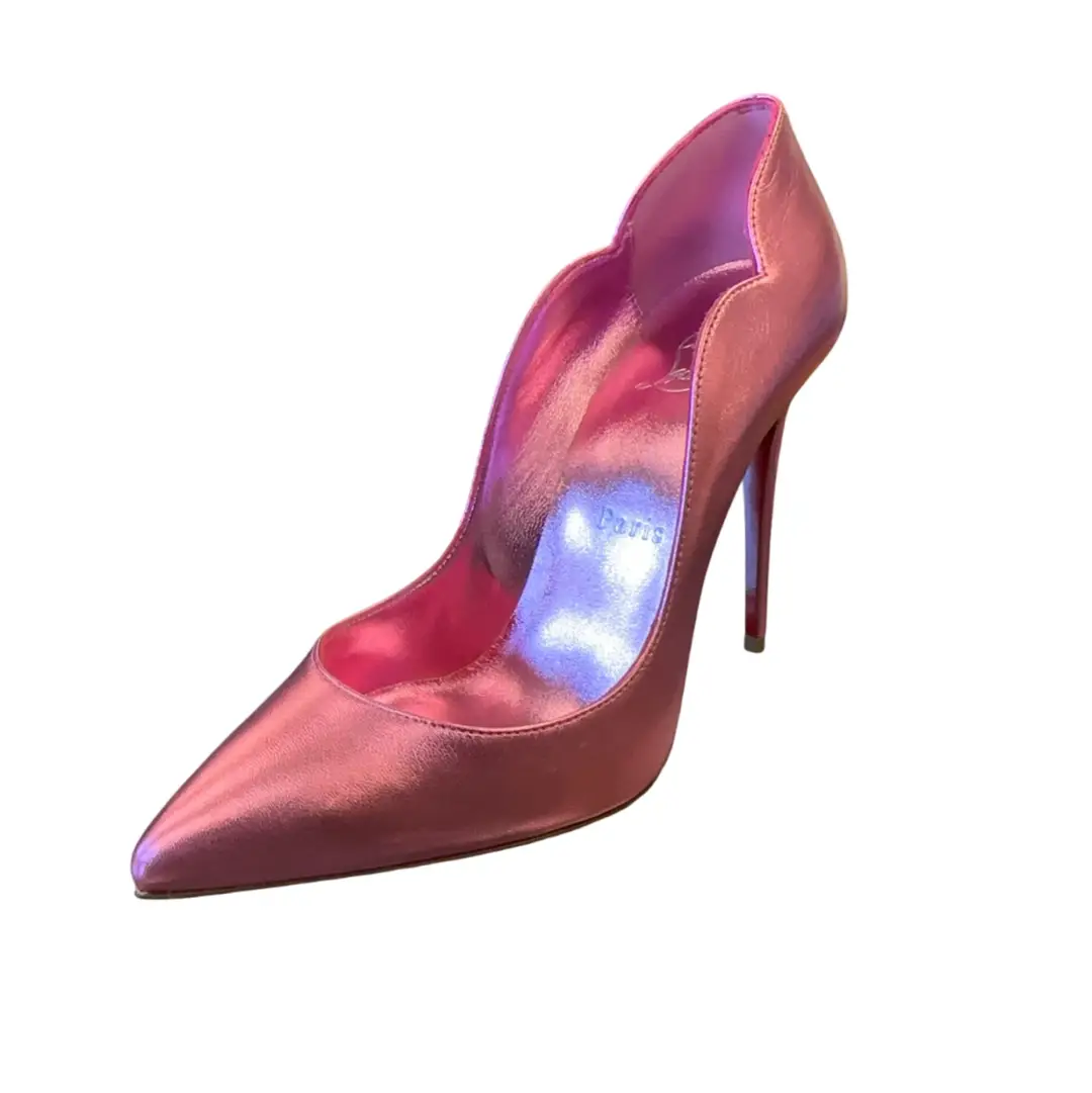 Christian Louboutin Metallic Pink Heels Sz 36