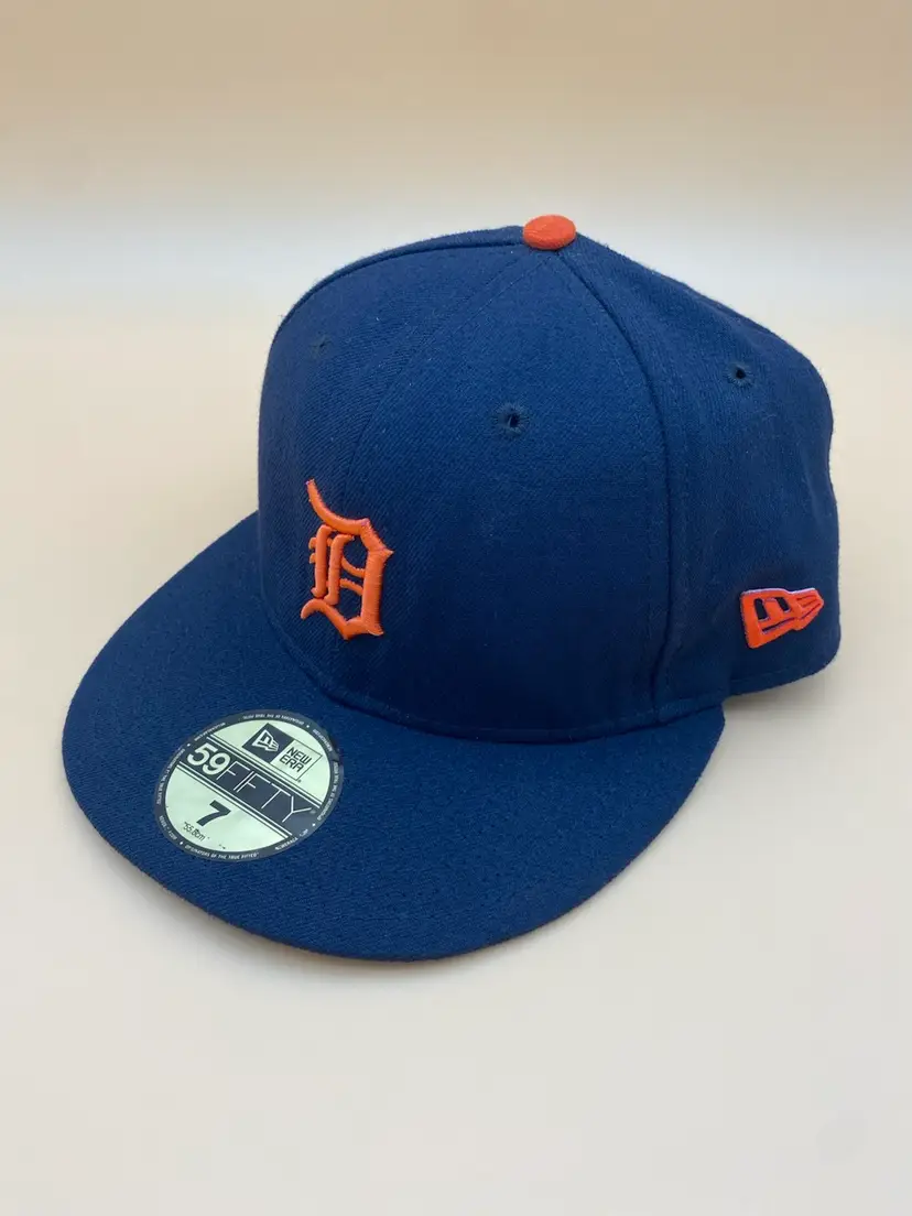 New Era Size 7 Black MLB Detroit Tigers 59Fifty Fitted Hat - New