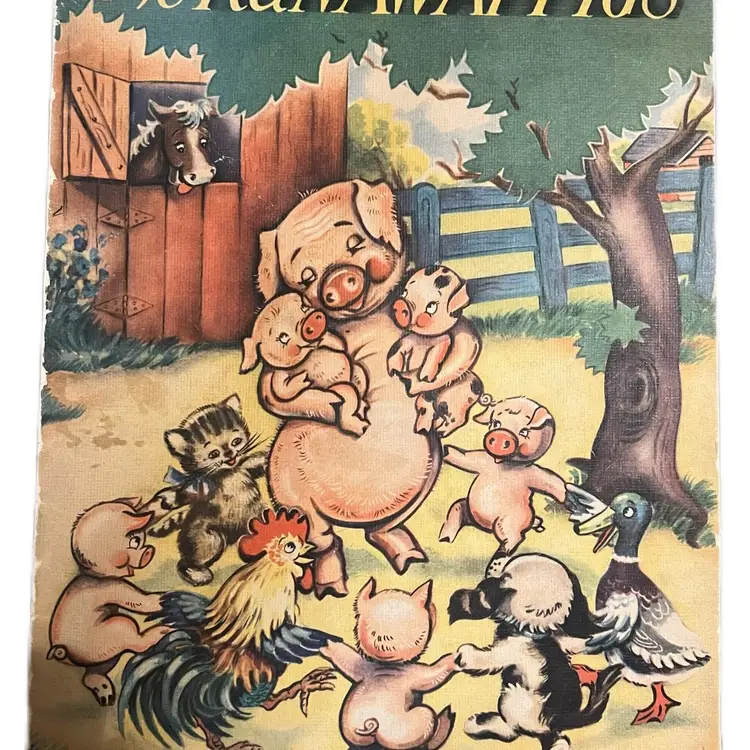 Vintage Runaway Pigs Book