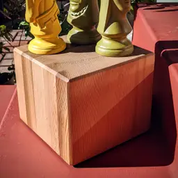 Laminated Douglas Fir Wood Display Pedestal