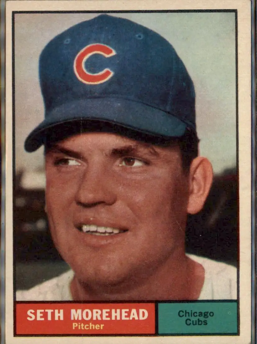 1961 Topps #107 Seth Morehead - ( ) - Chicago Cubs